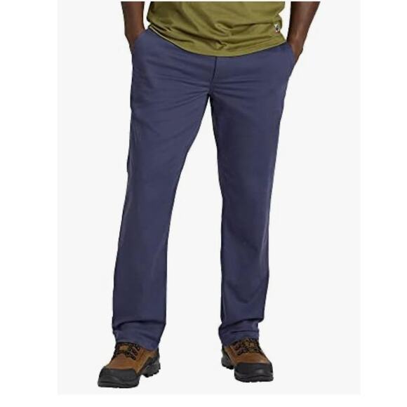 Duluth Trading Co. Mens 40 Grit Flex Twill Slim Fit Pants Navy Blue 40 x 32 - Picture 1 of 11